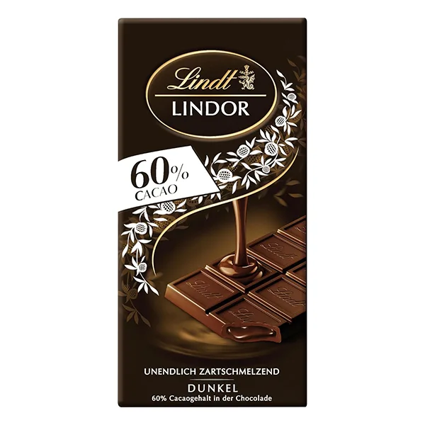شکلات تلخ لینت لیندور 60 درصد